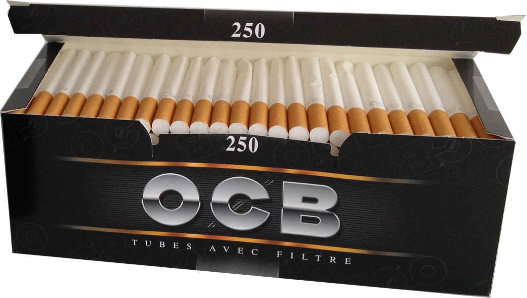Univers tabac :: Articles fumeurs :: Boite de 250 tubes OCB avec filtre  extra long x 1