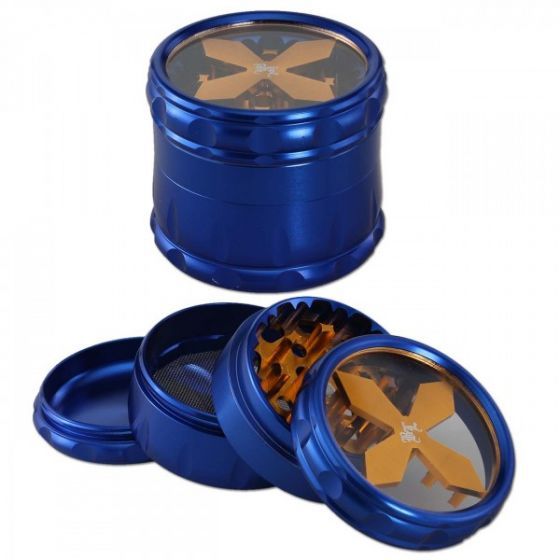 BLACK LEAF CROSS GRINDER BLAU, 4TLG, 50MM