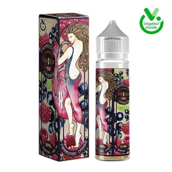 E-Liquid Framboise Cassis, CURIEUX 50ml ''Shortfill''