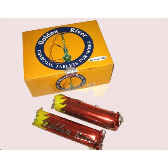 Golden River Shisha Kohle 40 mm 100er Box