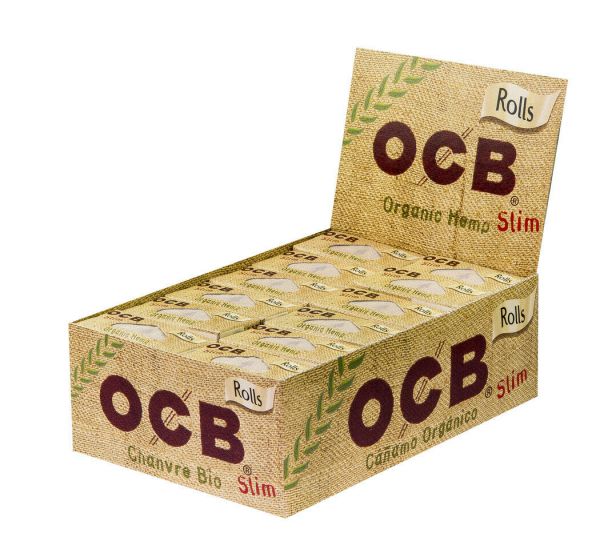 OCB Slim Organic Hemp Rolls 24pc Box