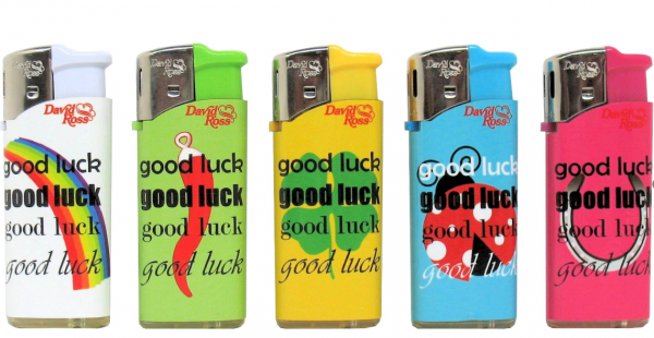 DAVID ROSS - Feuerzeug Electronic Mini Good Luck