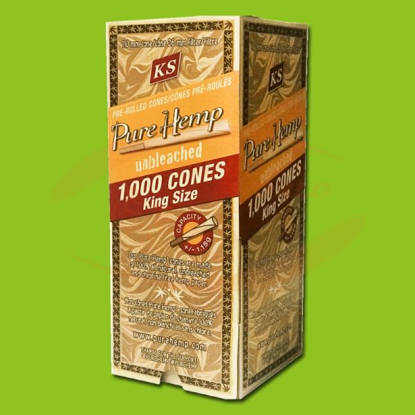 Pure Hemp Unbleached Cones Slim (KS)