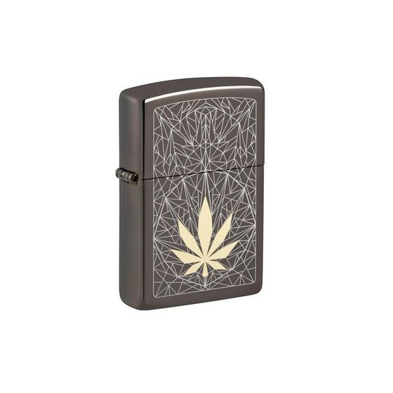 BRIQUET ZIPPO "BLACK ICE CANNABIS"