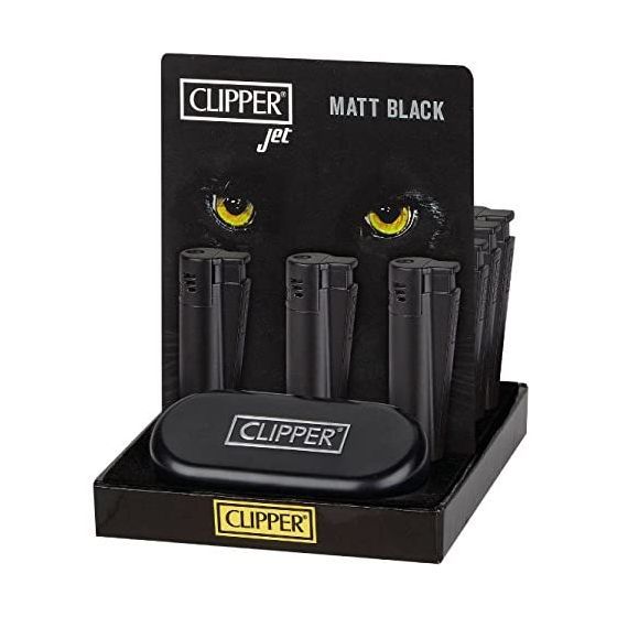 CLIPPER METALL ALL BLACK MATT, JET FLAME